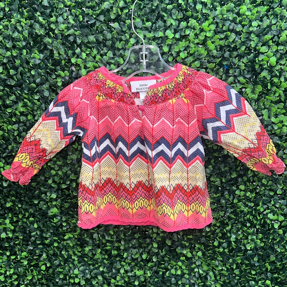 Little Maven by Tori Spelling 6M Boho Shirt